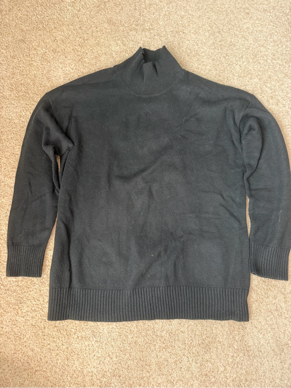 Banana Republic oversized Black Turtleneck Sweater